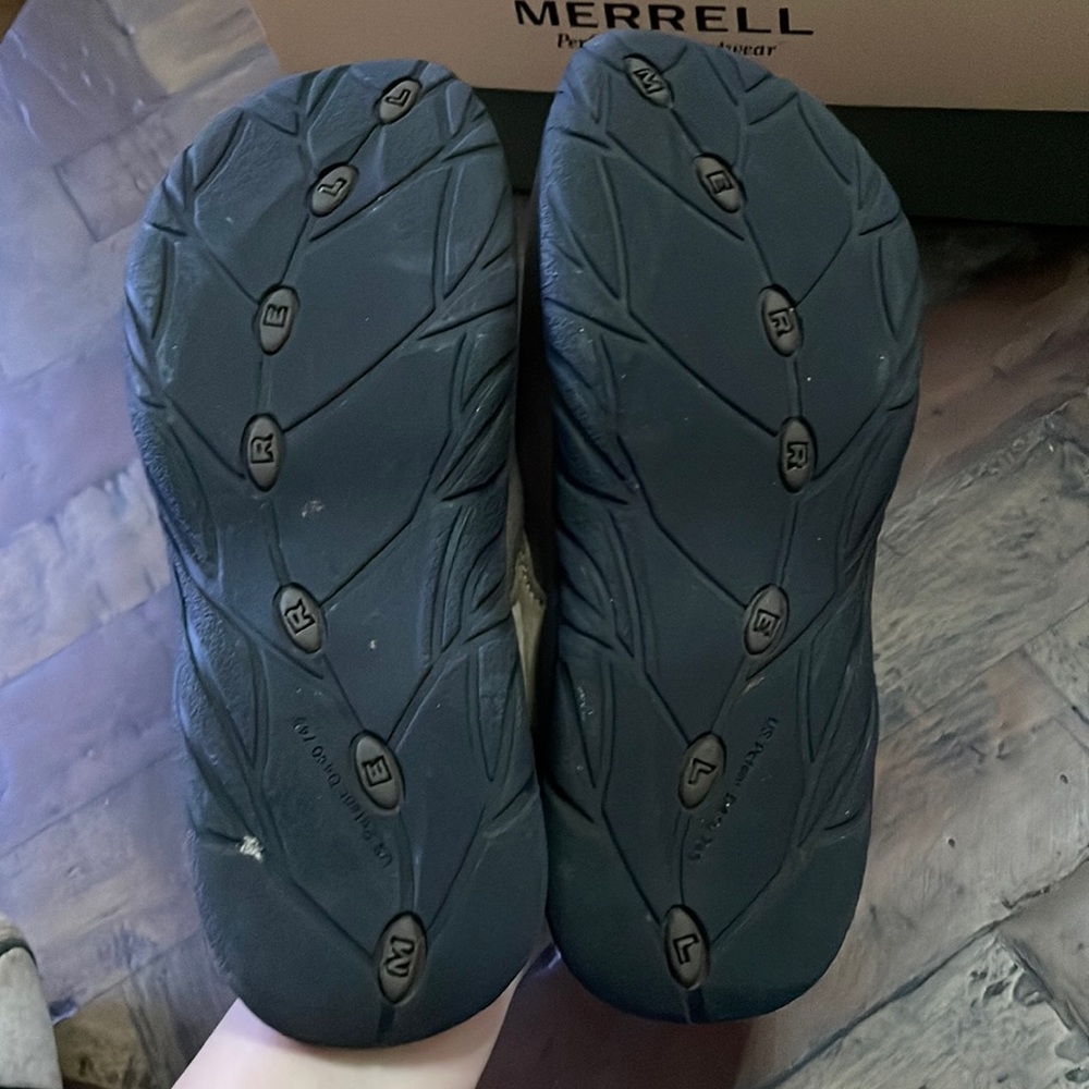 Brown Merrell Walking Shoes Size 6 Women’s Slides Sandals - Picture 3 of 4